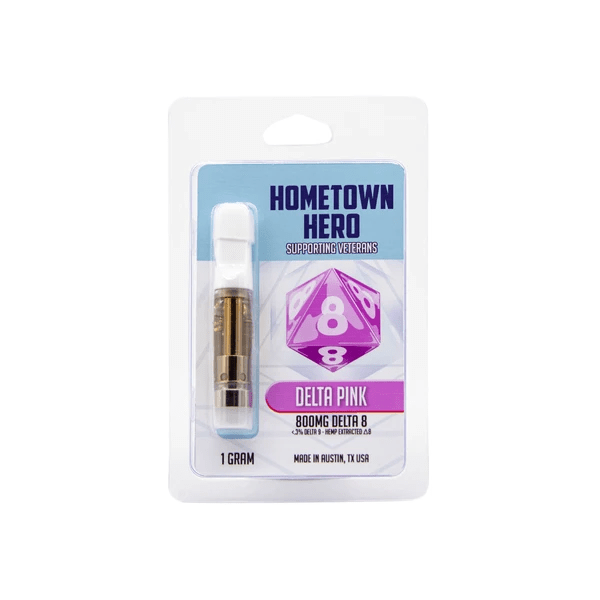 Home Town Hero D8 Delta Pink Cart CBD Delivery Austin Texas