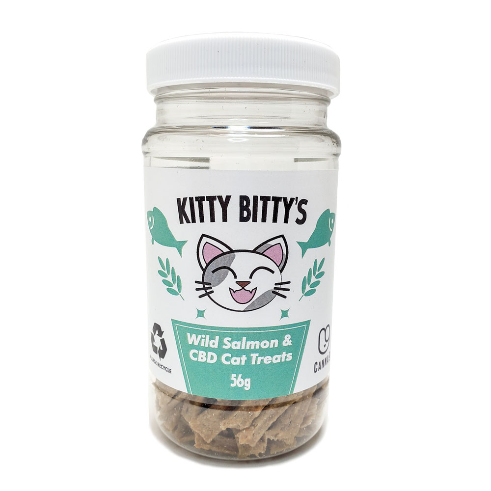 Kitty Bitty's CBD Cat Treats Wild Salmon Miss Envy CBD Oil Direct