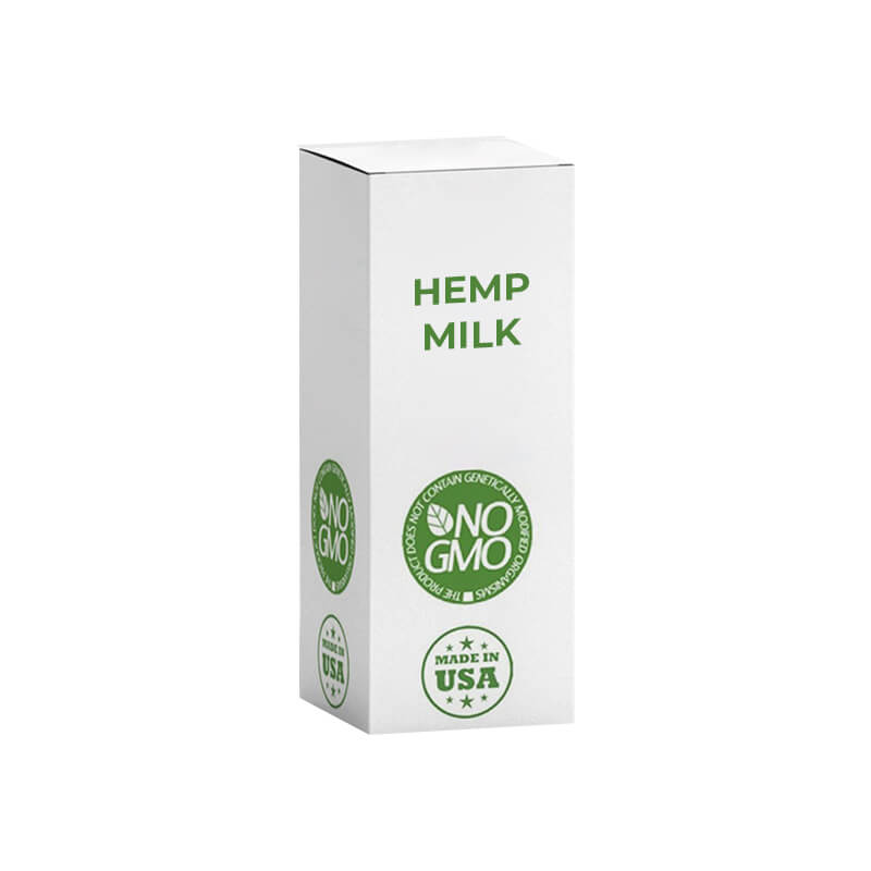 Hemp Milk boxes Custom Printed Hemp Milk Packaging