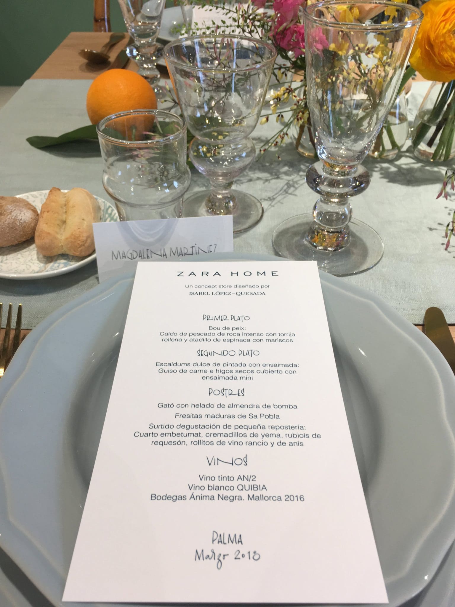 Inauguración Zara Home Palma Con Tomeu Arbona