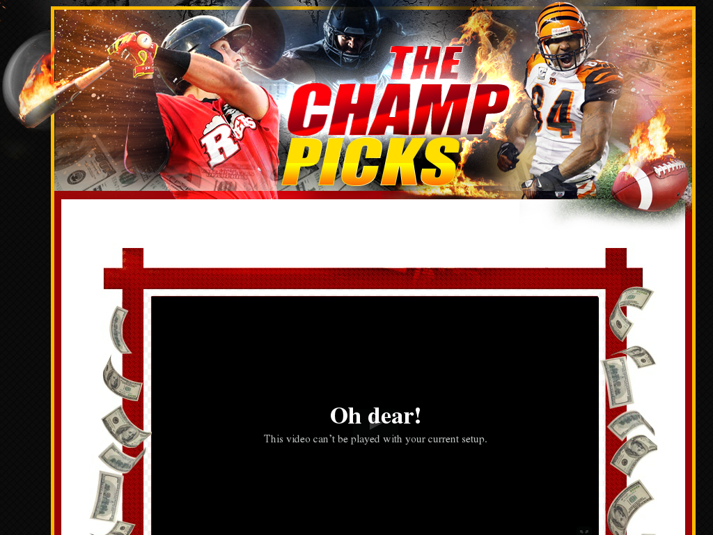 GRAPHS The Champ's Personal Sports Picks