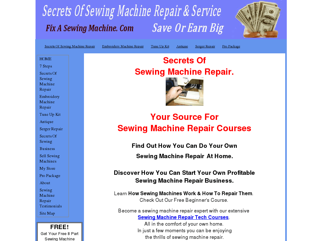 GRAPHS Secrets Of Sewing Machine Repair
