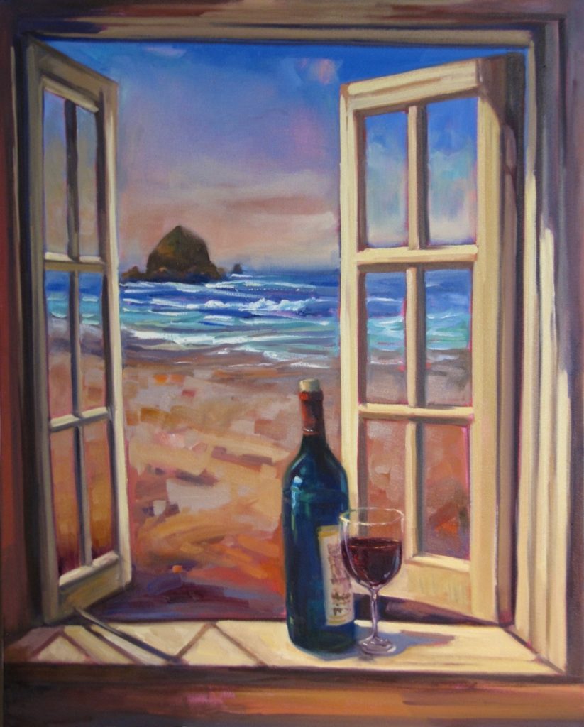 Northwest By Northwest Gallery award winning artist to paint outside En