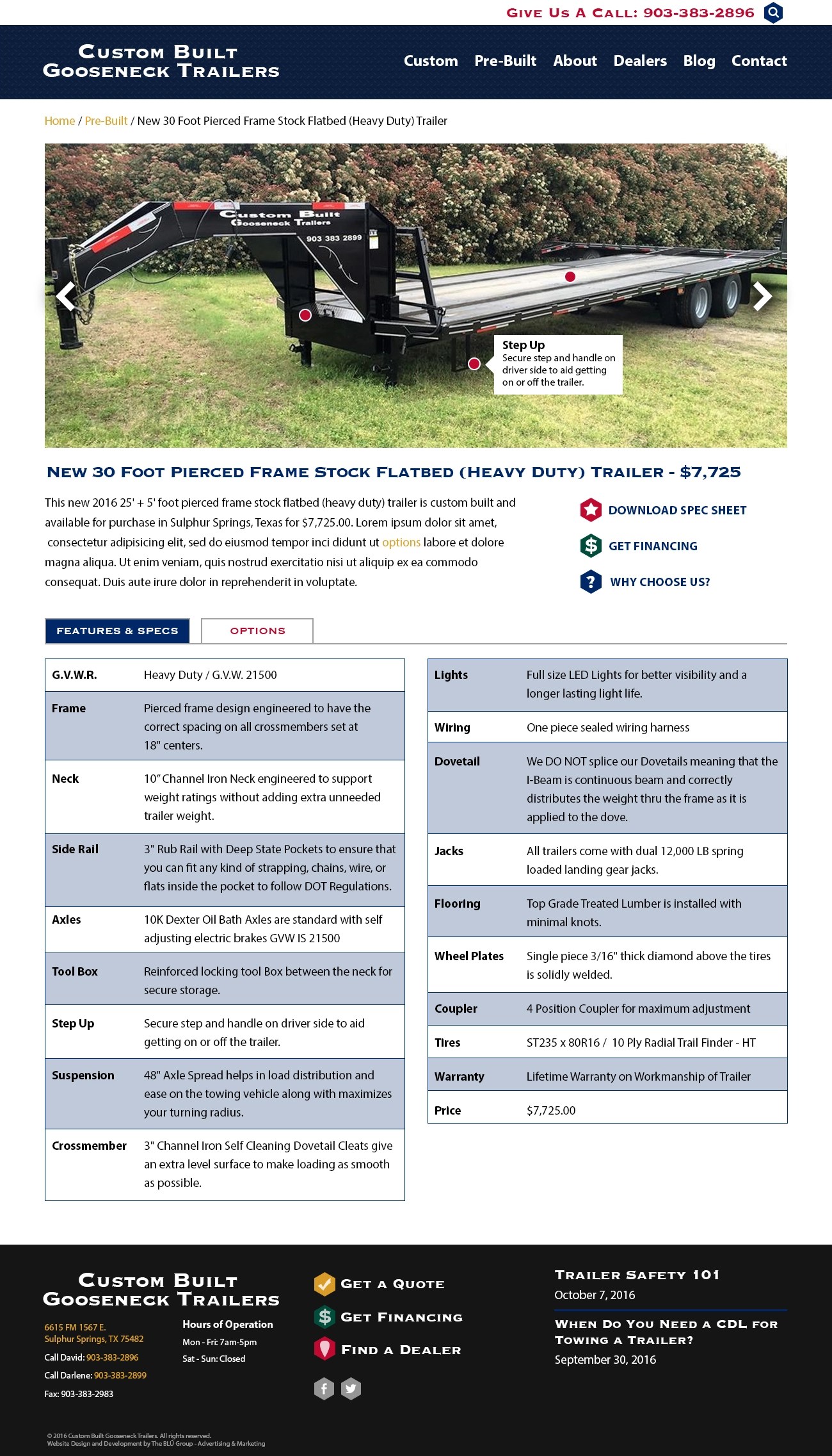 CBGT insideConcept trailerForSale Custom Built Gooseneck Trailers