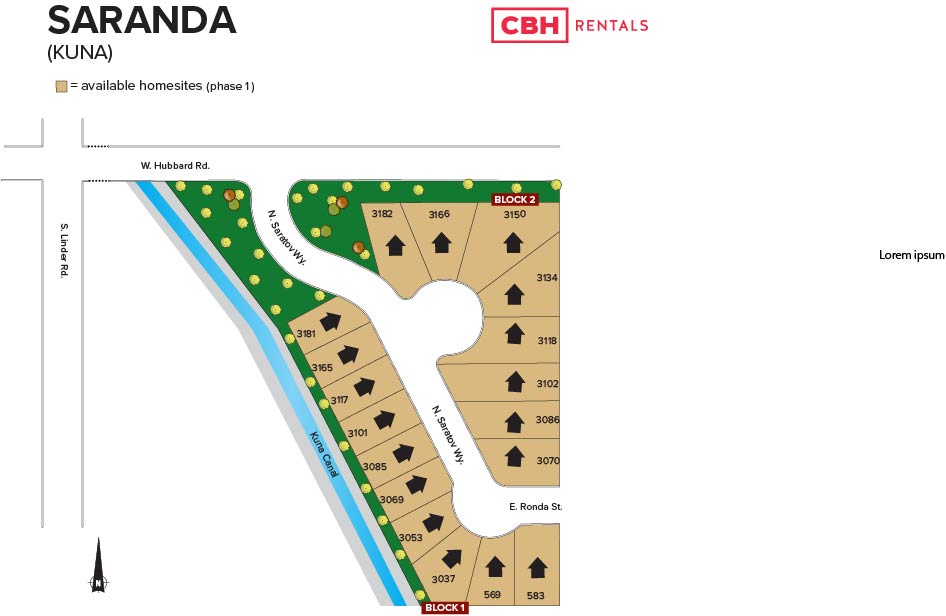 Saranda Community in Kuna, ID New Homes by CBH Homes