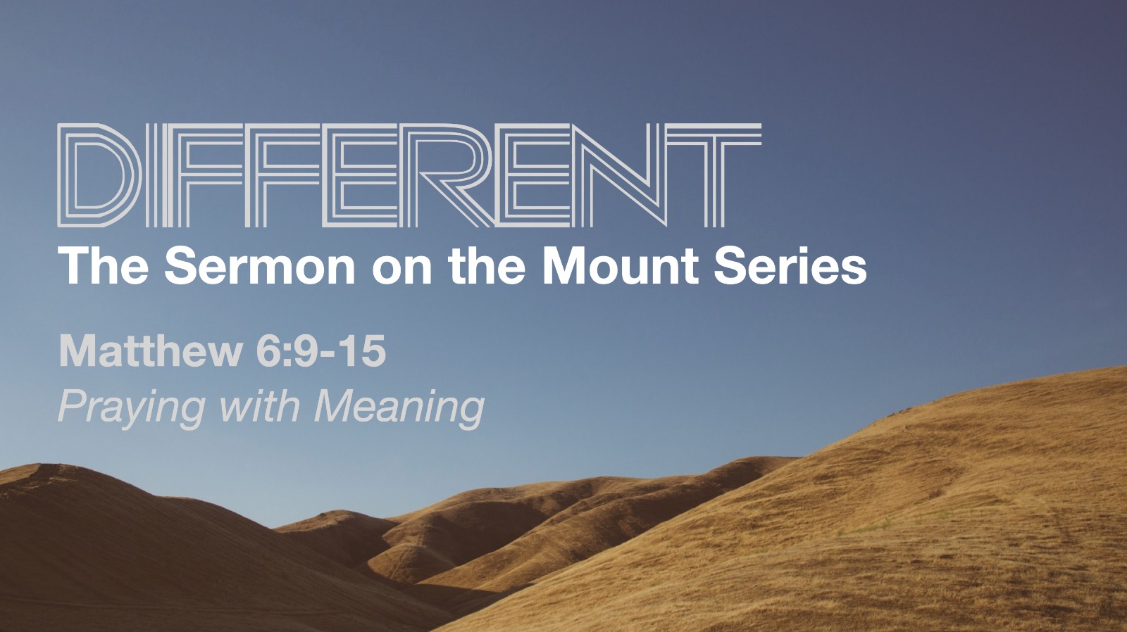 Praying with Meaning Clearwater Bay International Baptist Church