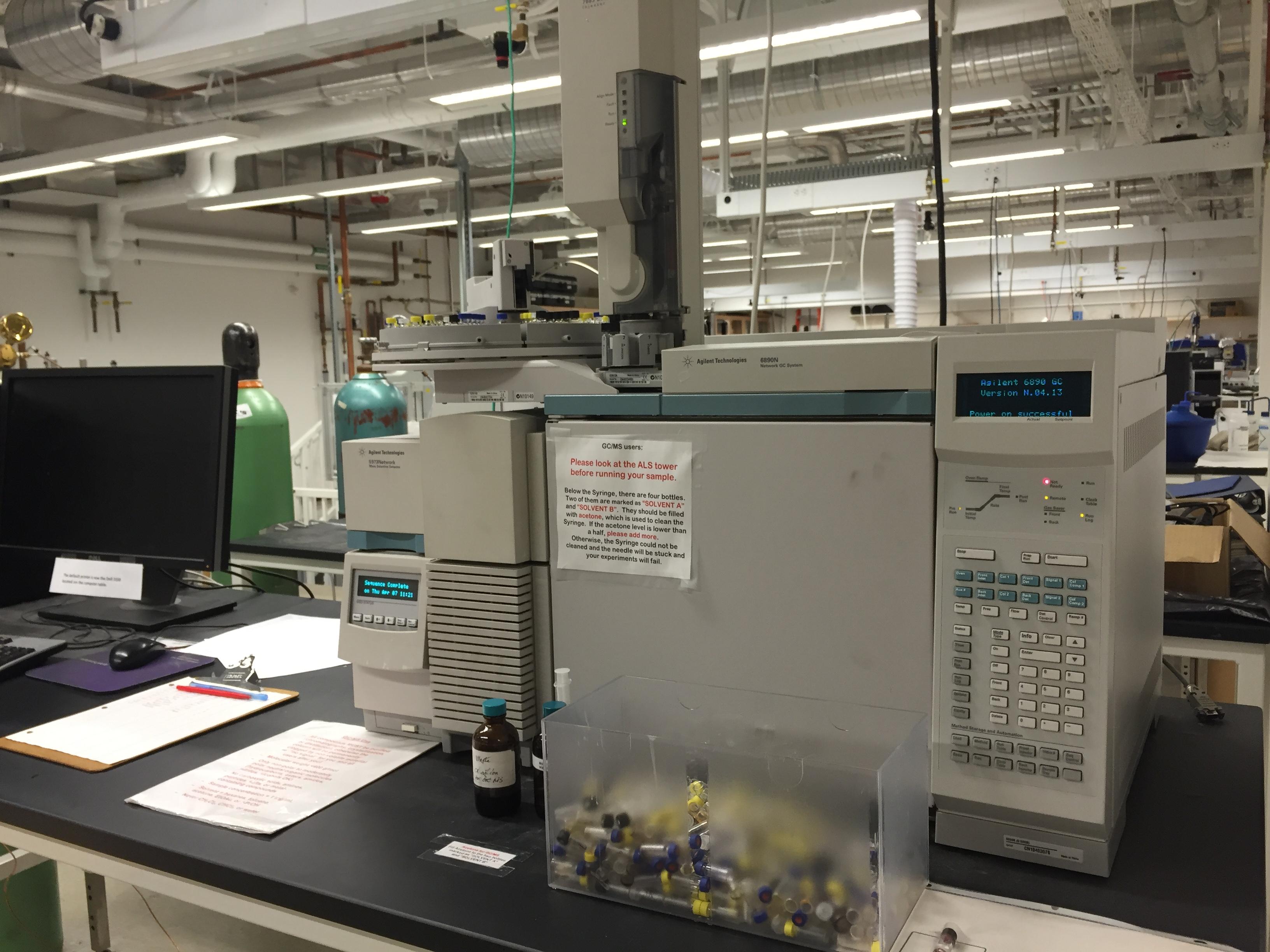 GCMS Agilent 6890N/5973 Chemical and Biophysical Instrumentation Center