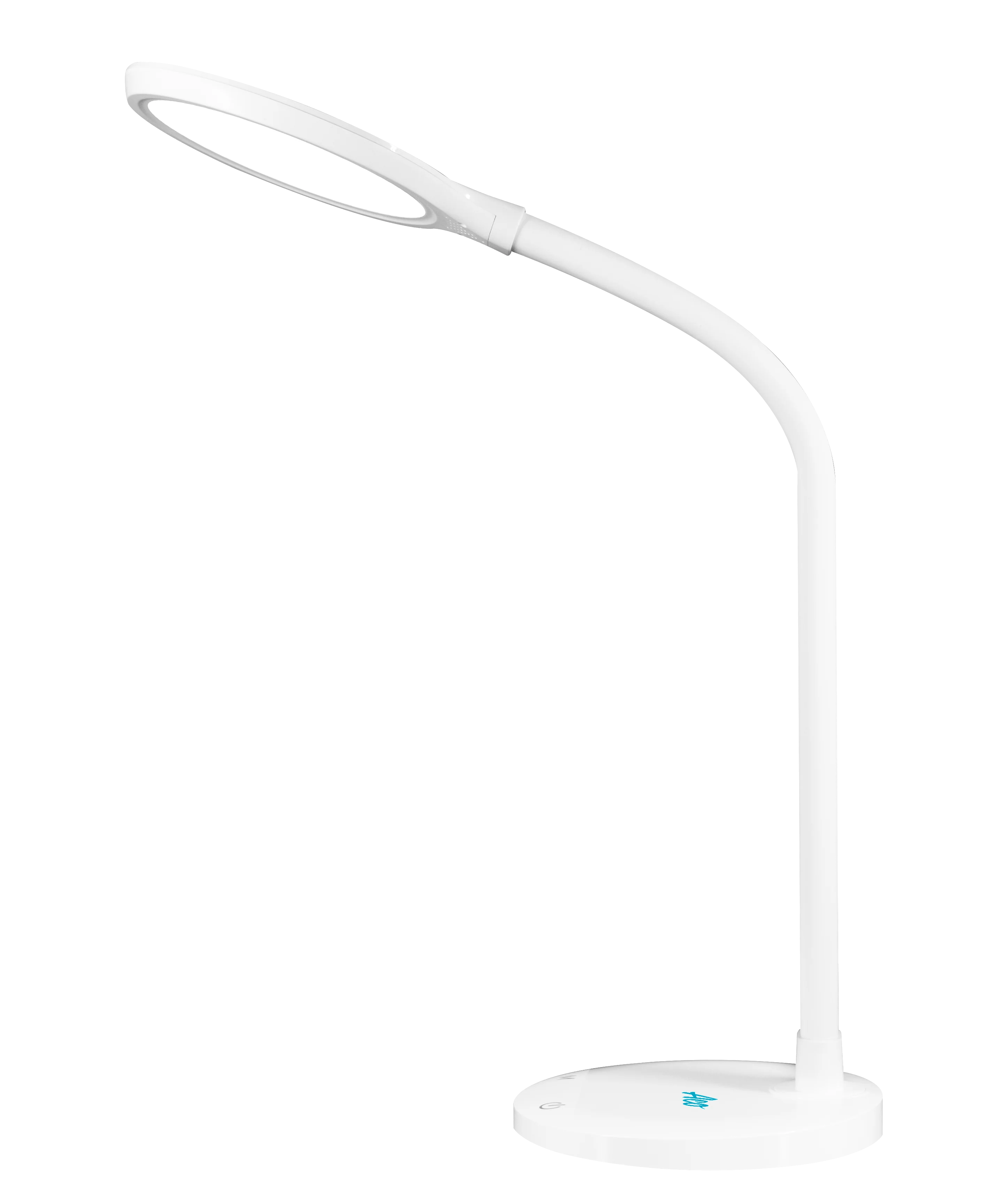 ROUND LED DESK LAMP WHITE CBK Hardware