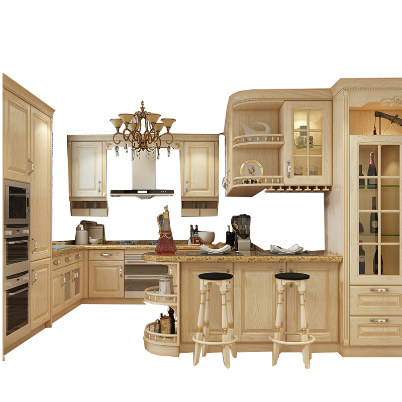 Kitchen Solid Wood Kitchen Design CBMmart