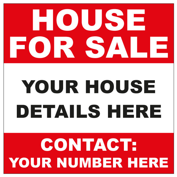 For Sale Sign House