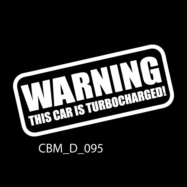 Warning Car Sticker