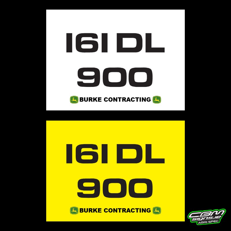 John Deere Trailer Number Plate Only €12.50