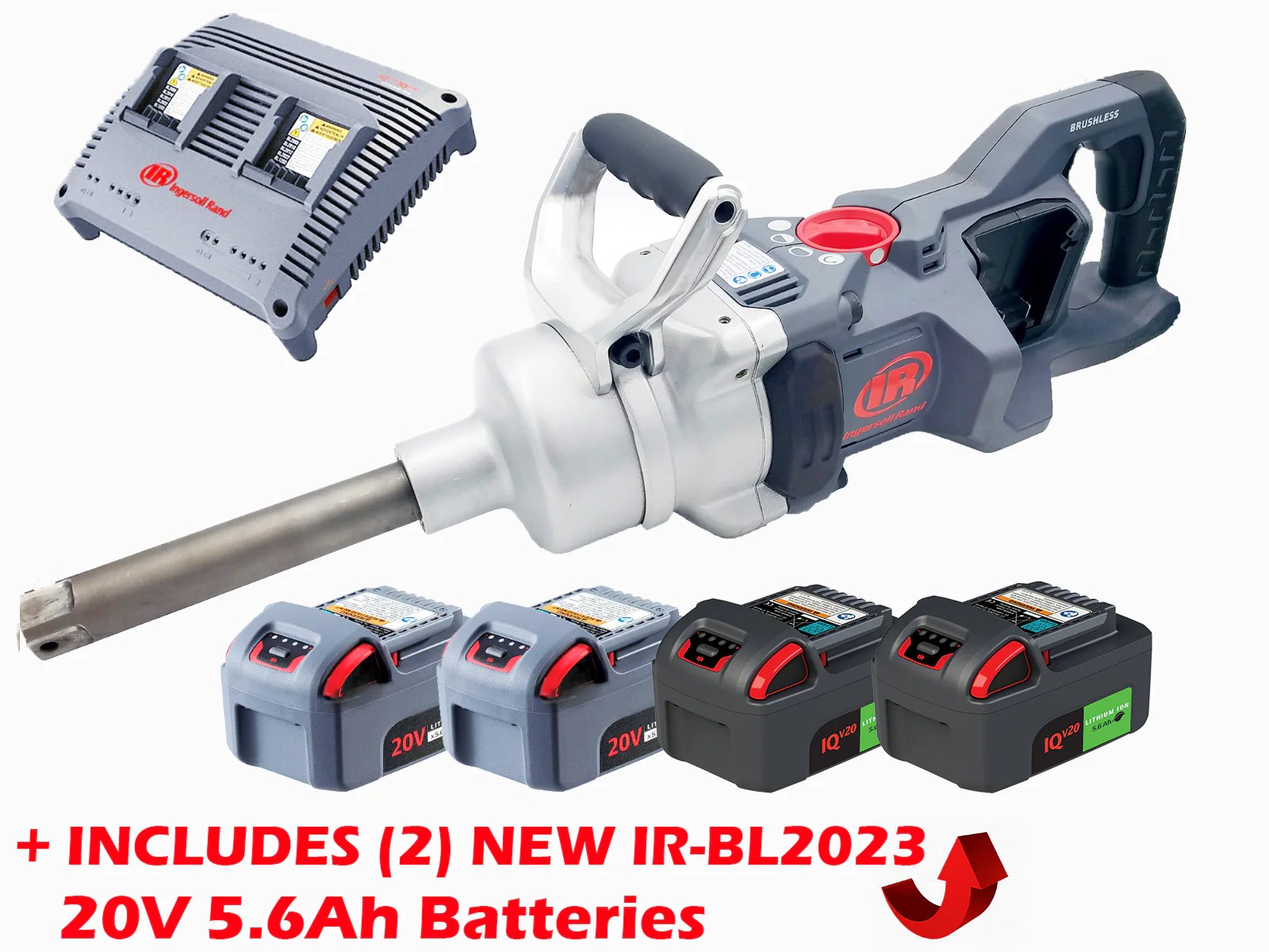 Ingersoll Rand W9691K4E 20V Hightorque 1" Cordless Impact Wrench Kit CBM Tools
