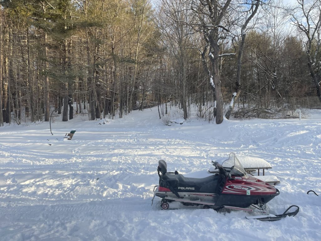 Snowmobiling in Ashland, New Hampshire just what this CA native