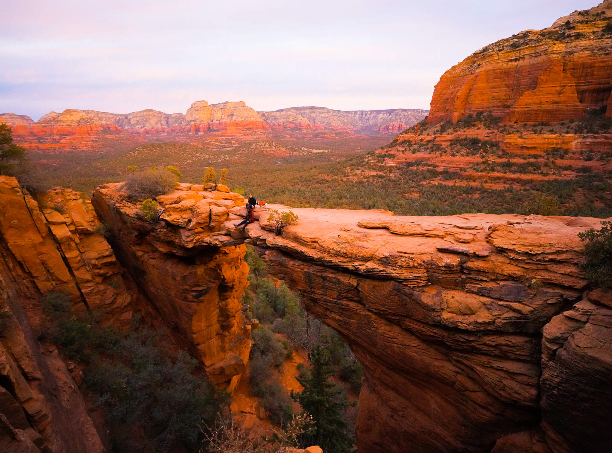 Hiking to Devil's Bridge in Sedona for Sunrise > Cathy and Brea On The Go