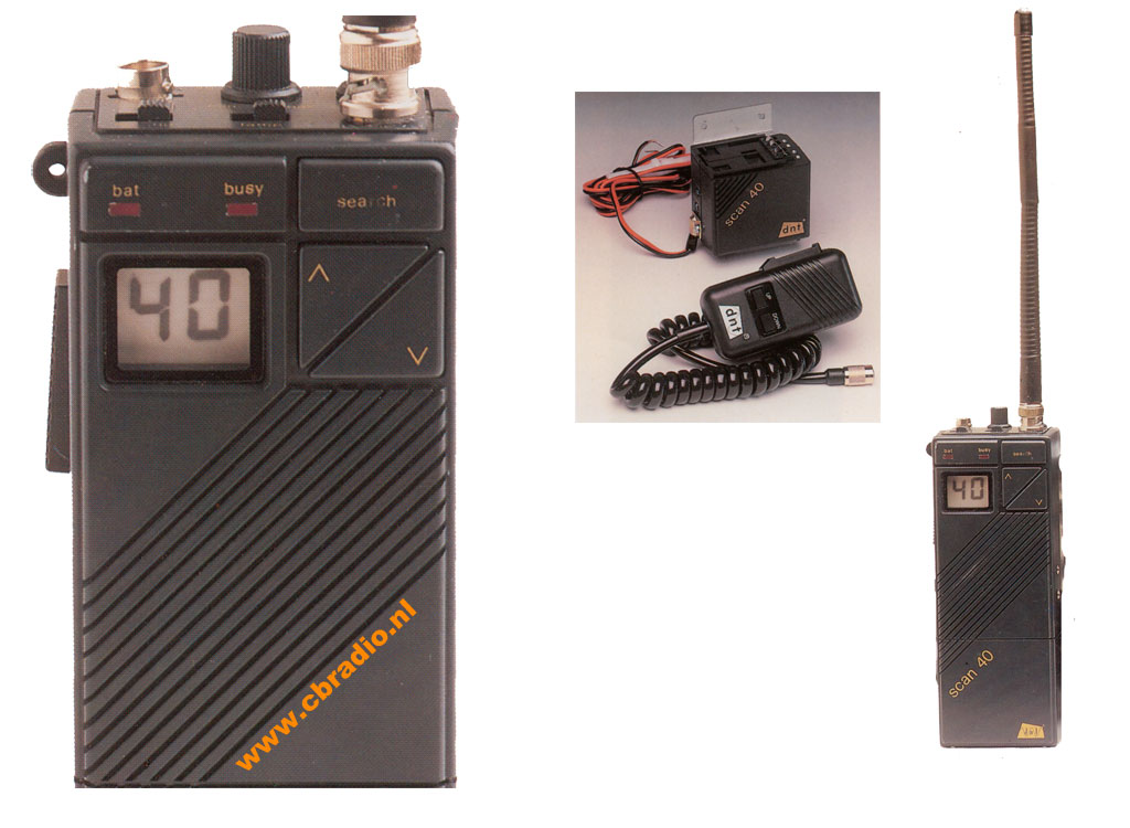 www.cbradio.nl Picture and Specifications of the DNT Scan 40 Handheld