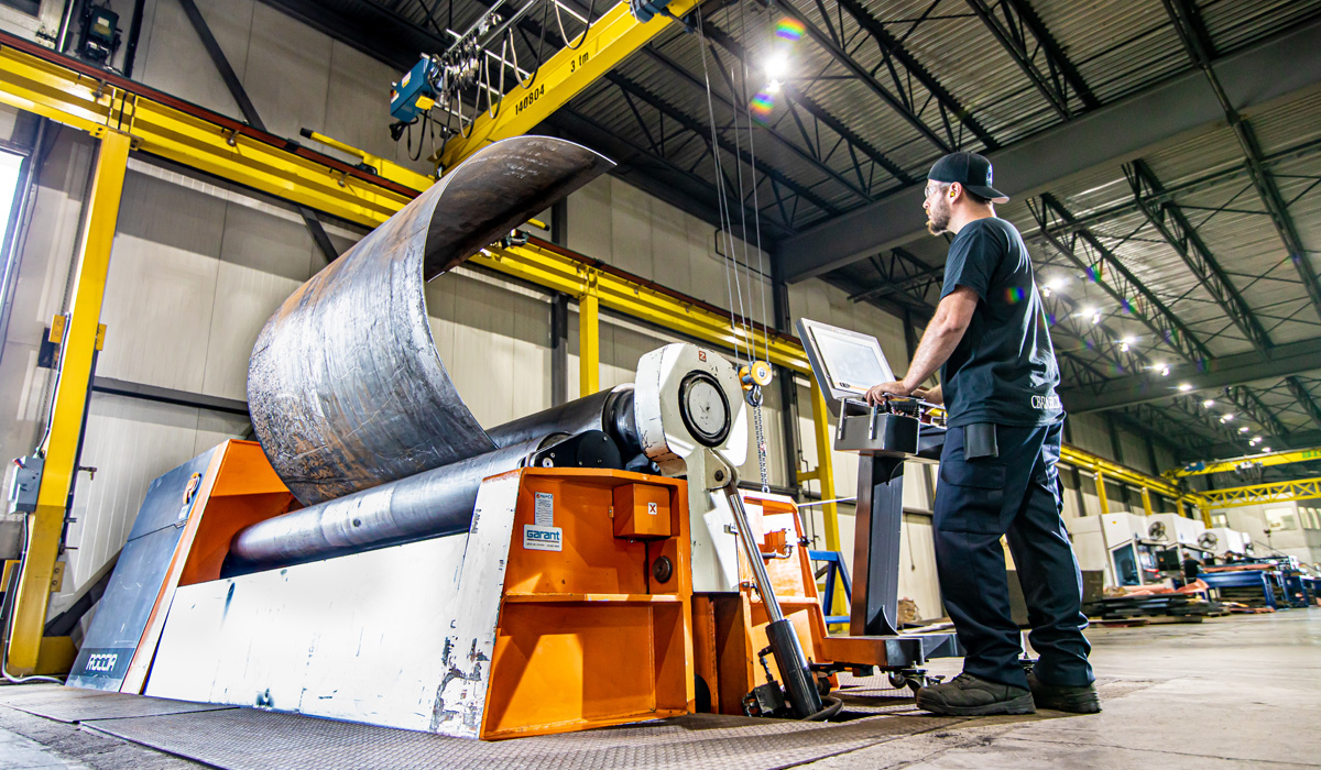 Roulage de plaque de metal CBR Laser