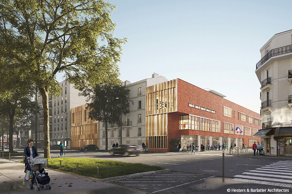 Groupe scolaire, SaintOuen (93) Concepteurconstructeur bois