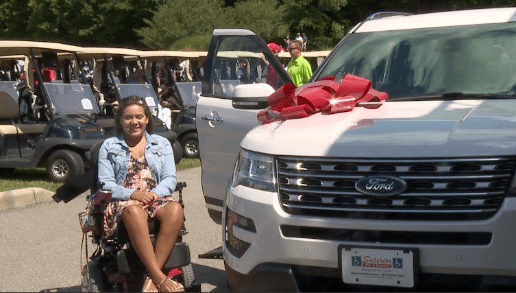 Teen paralyzed during gymnastics accident gets specialized SUV WTTV CBS4Indy