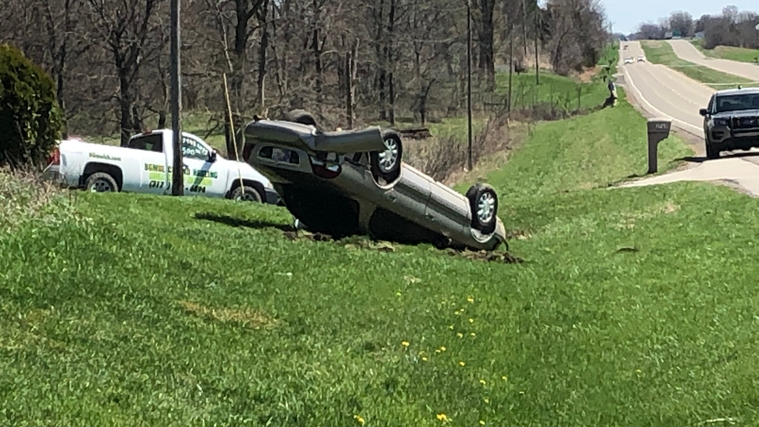 Police search for driver whose car overturned near Boone