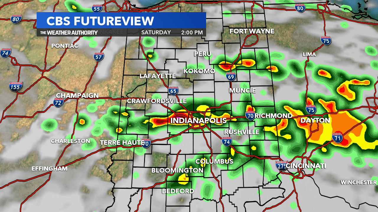 Stormy weekend outlook WTTV CBS4Indy