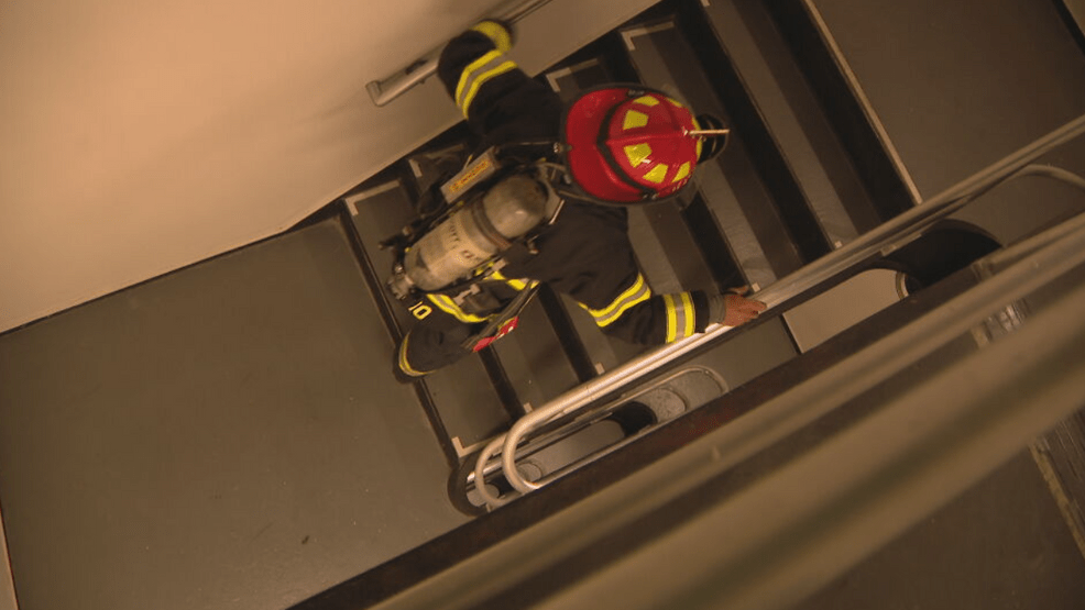 First responders and more climb Corning Tower to benefit Tunnel 2 Towers