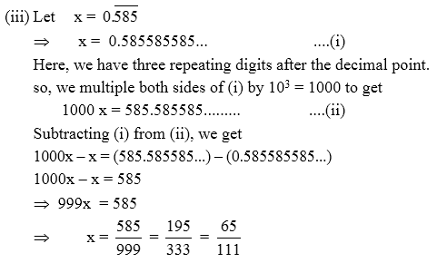 How To Convert Decimal Number Into Rational Number - CBSE Library
