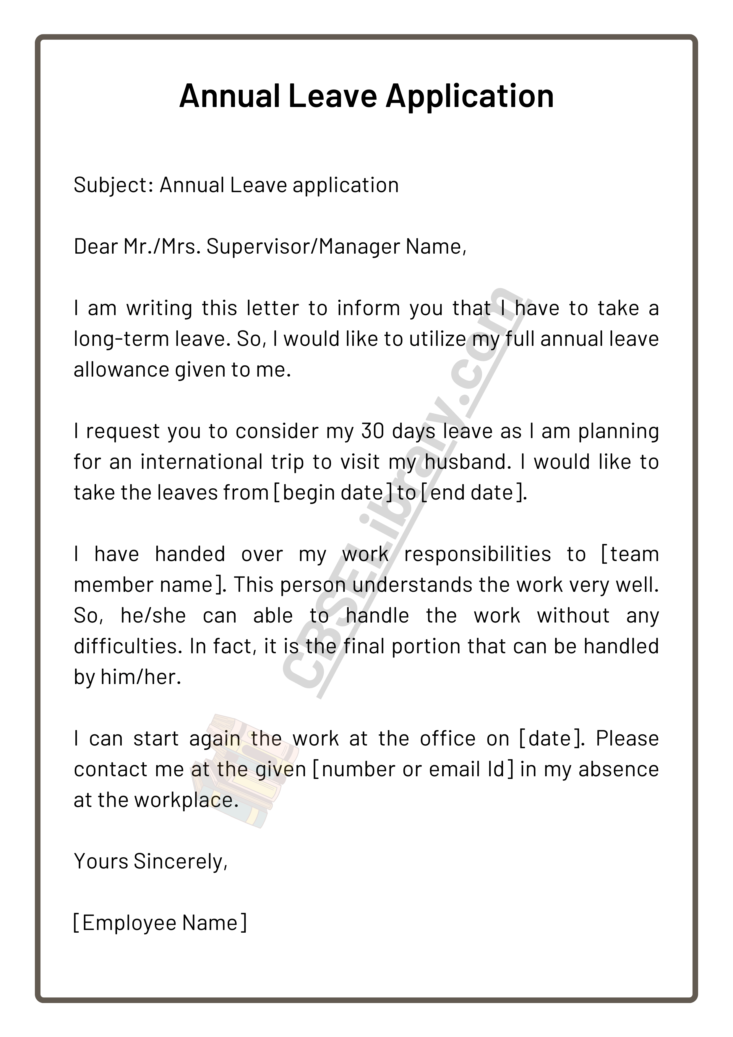 Leave Application for Office How to Write Leave Application for
