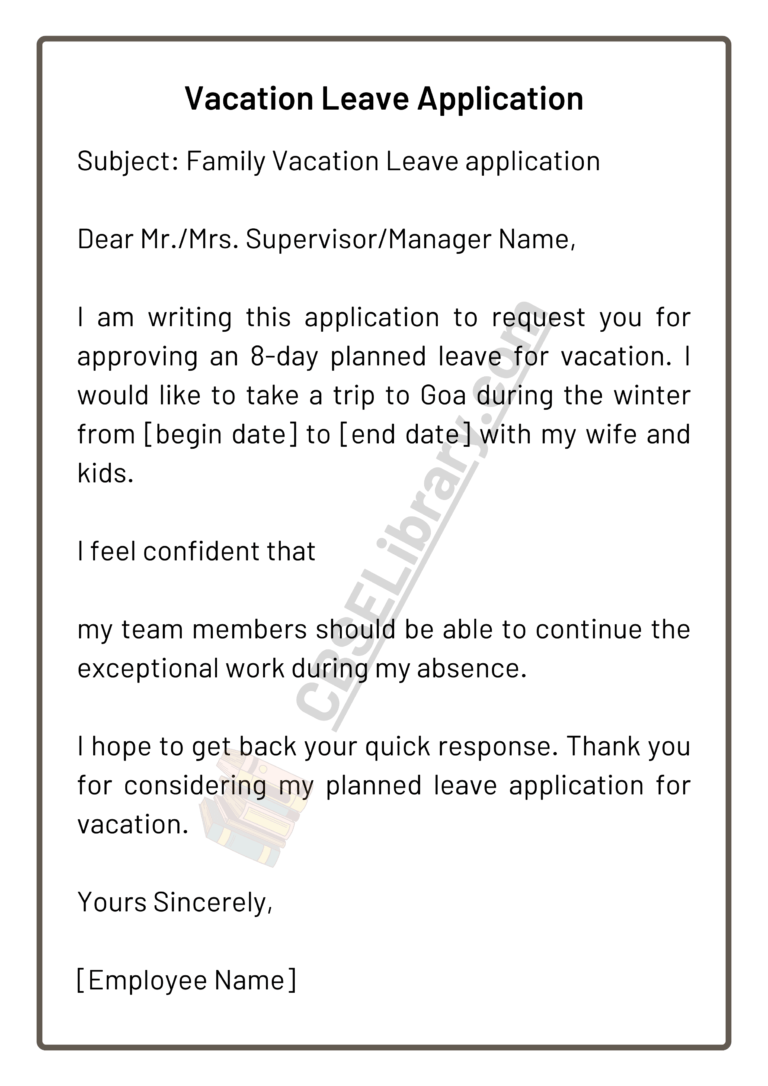 Leave Application for Office How to Write Leave Application for Office? Format, Template