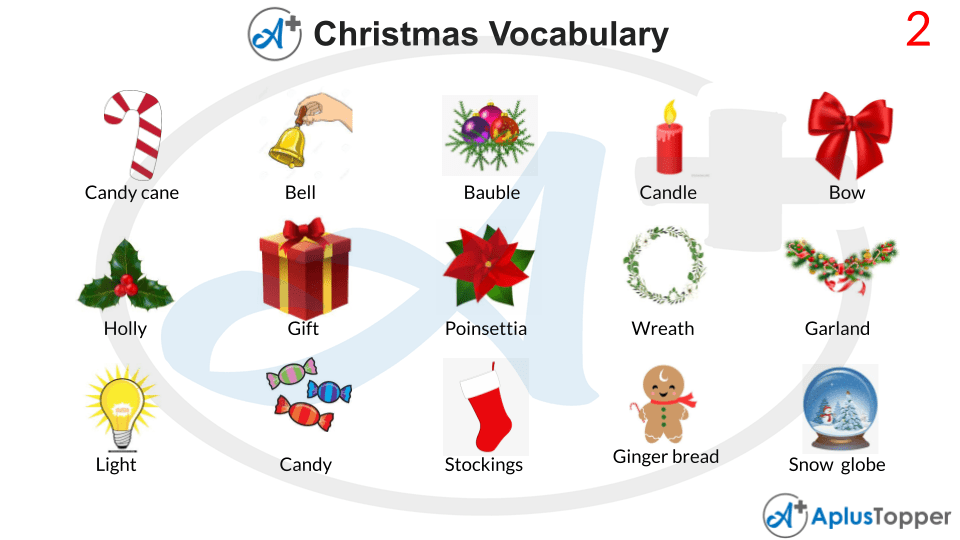 Christmas Vocabulary List of Christmas Vocabulary With Description
