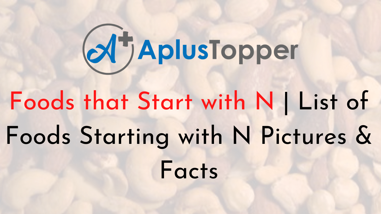 Foods that Start with N List of Foods Starting with N Pictures and Facts CBSE Library