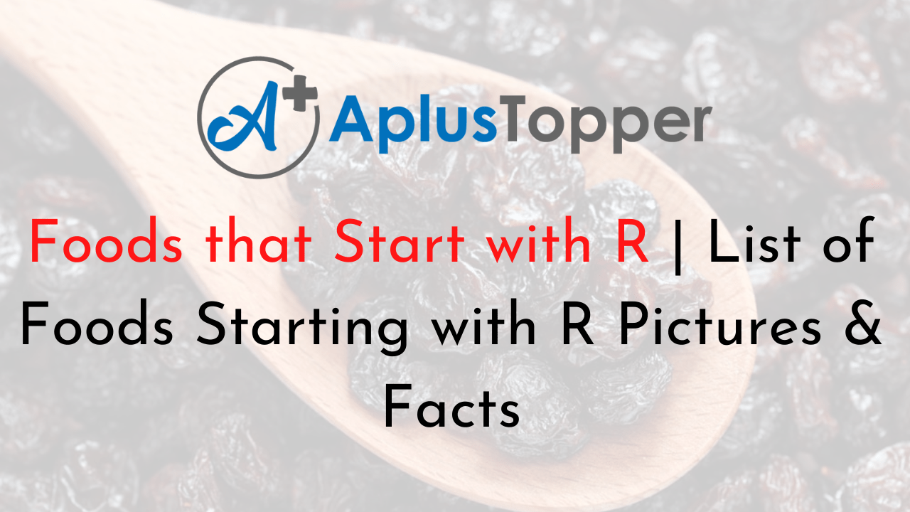Foods that Start with R List of Foods Starting with R Pictures and