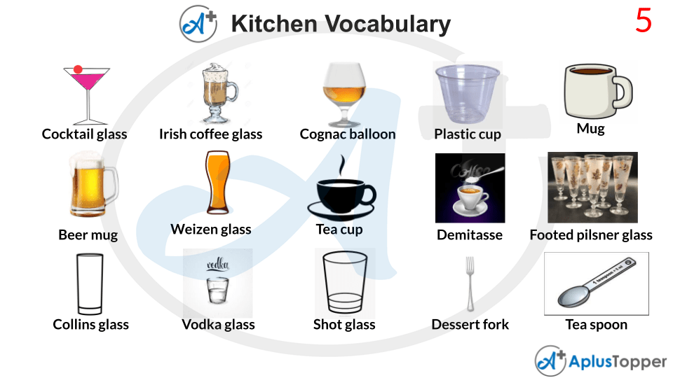 Kitchen Vocabulary List of Kitchen Appliances and Gadgets Vocabulary