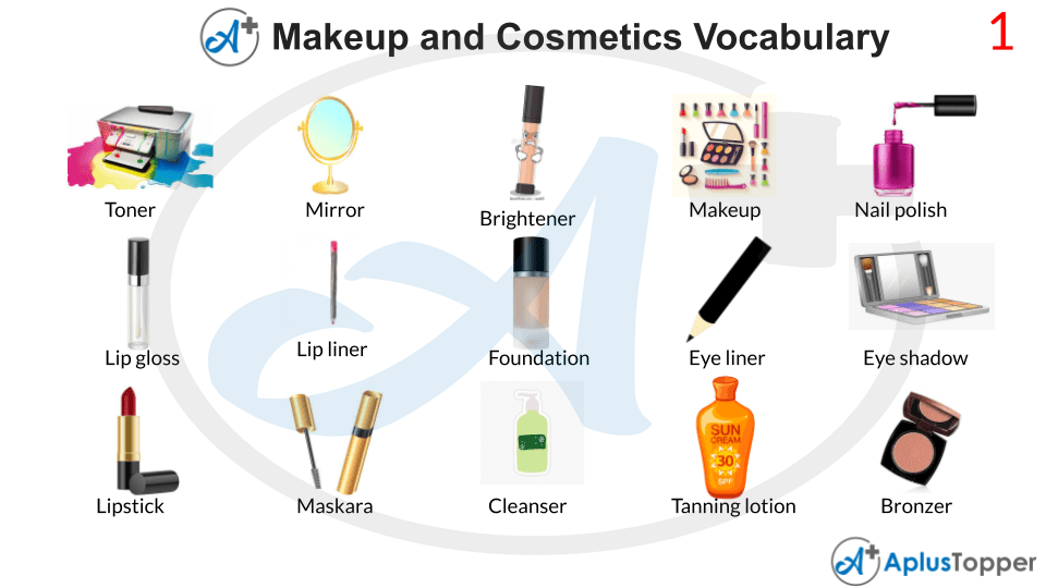 Makeup Cosmetics Vocabulary English List of Makeup Cosmetics