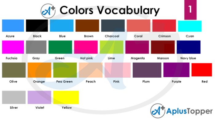 Shapes and Colors Vocabulary | Name List of Colors and Shapes in ... What colors look best on fair skin
