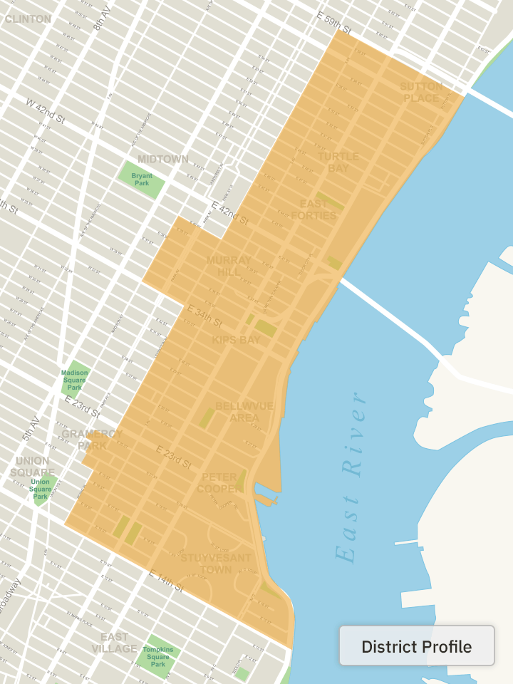 Manhattan Community Board Map