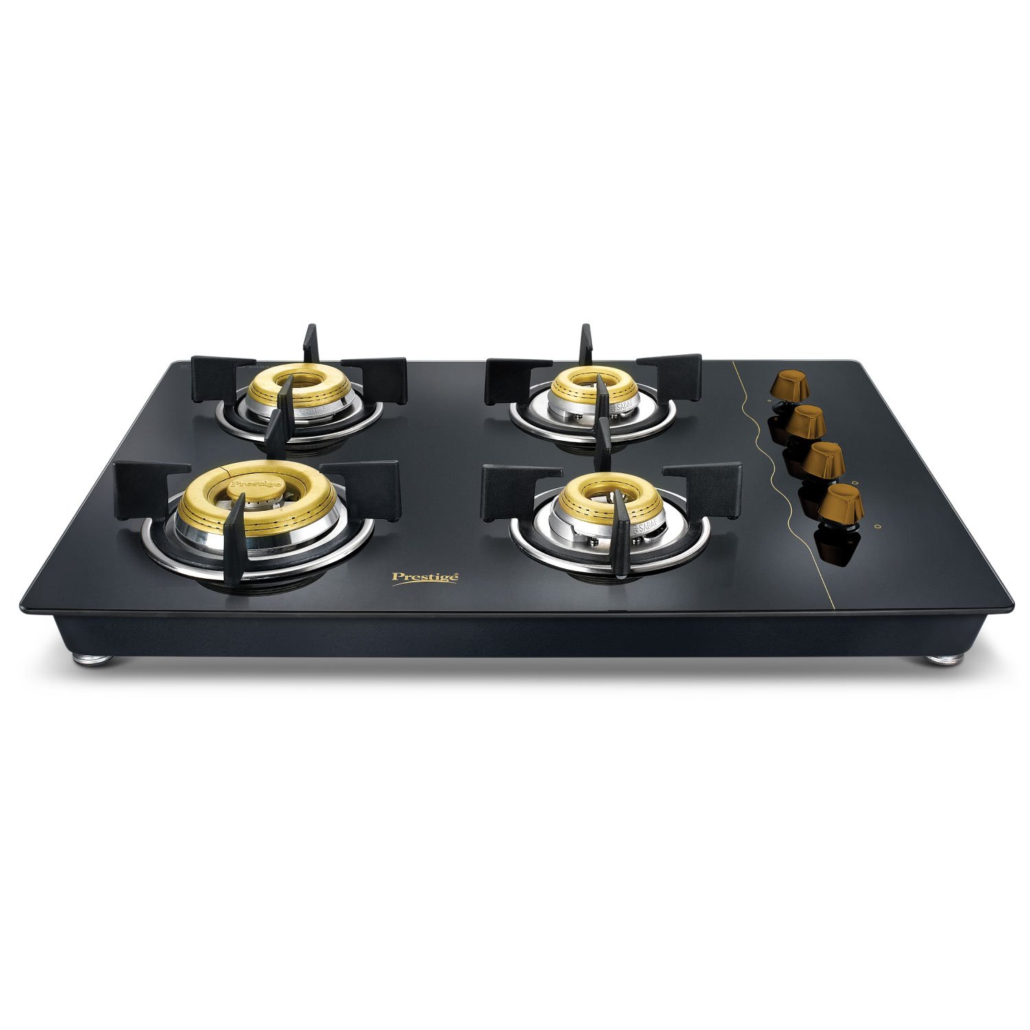 PRESTIGE GOLD HOB TOP GAS STOVE GLASS (BLACK) CBS Kitchenware