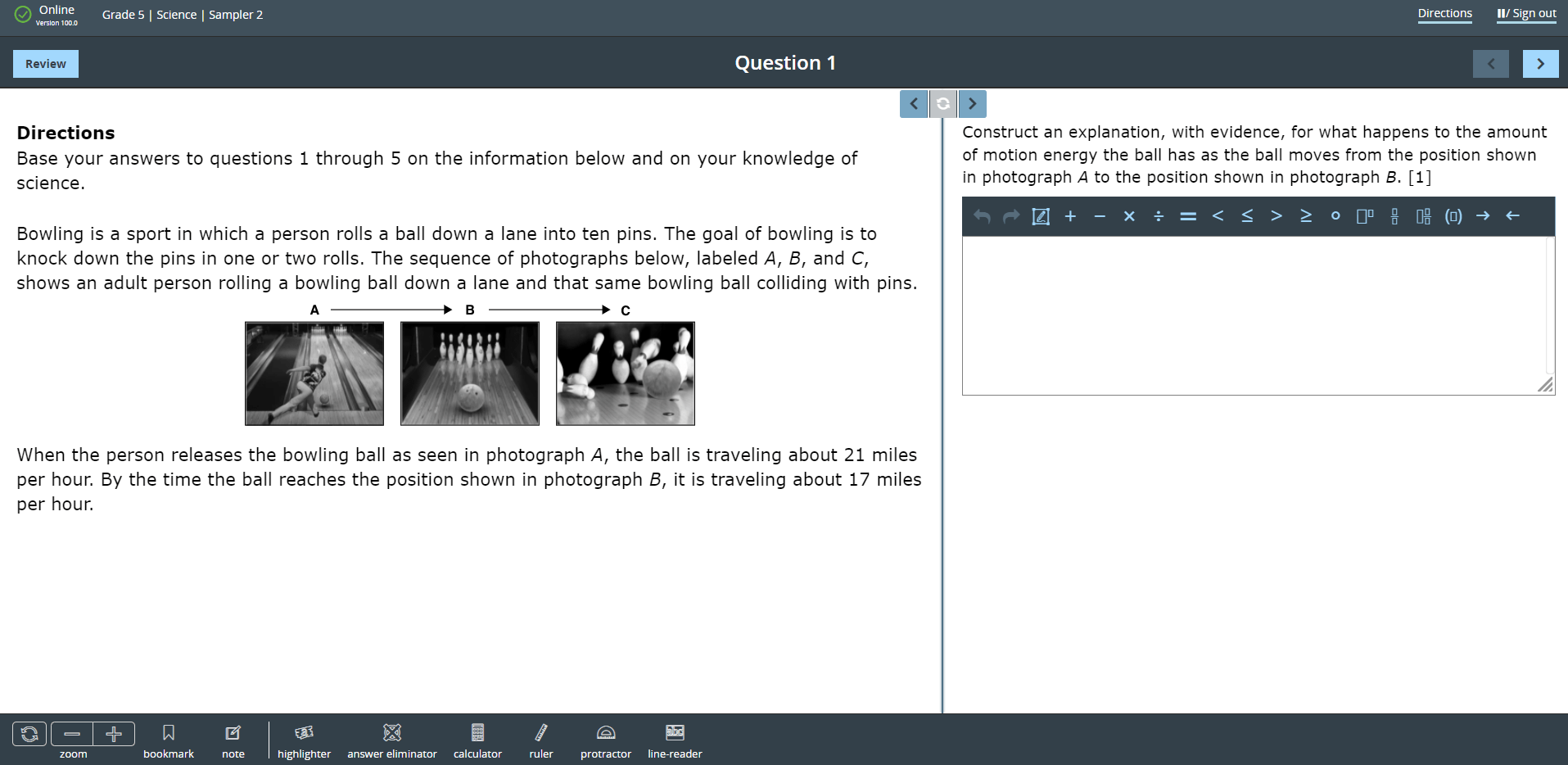 New York Question Sampler Computer Based Testing