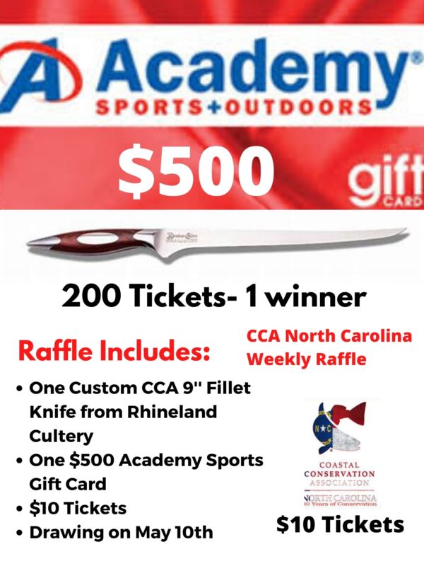 CCA North Carolina Weekly Raffle 500 Academy Sports