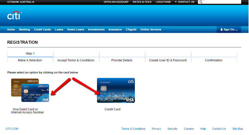 Citibank Australia Online Banking Login CC Bank