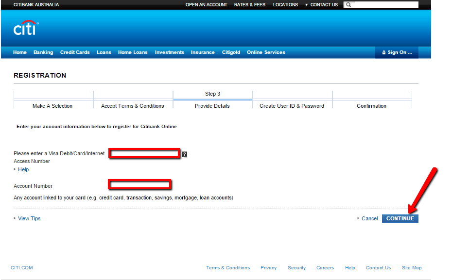 Citibank Australia Online Banking Login CC Bank