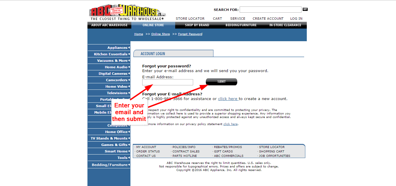 Abc Warehouse Credit Card / GENERAL ELECTRIC GSE23GGKBB ABC Warehouse