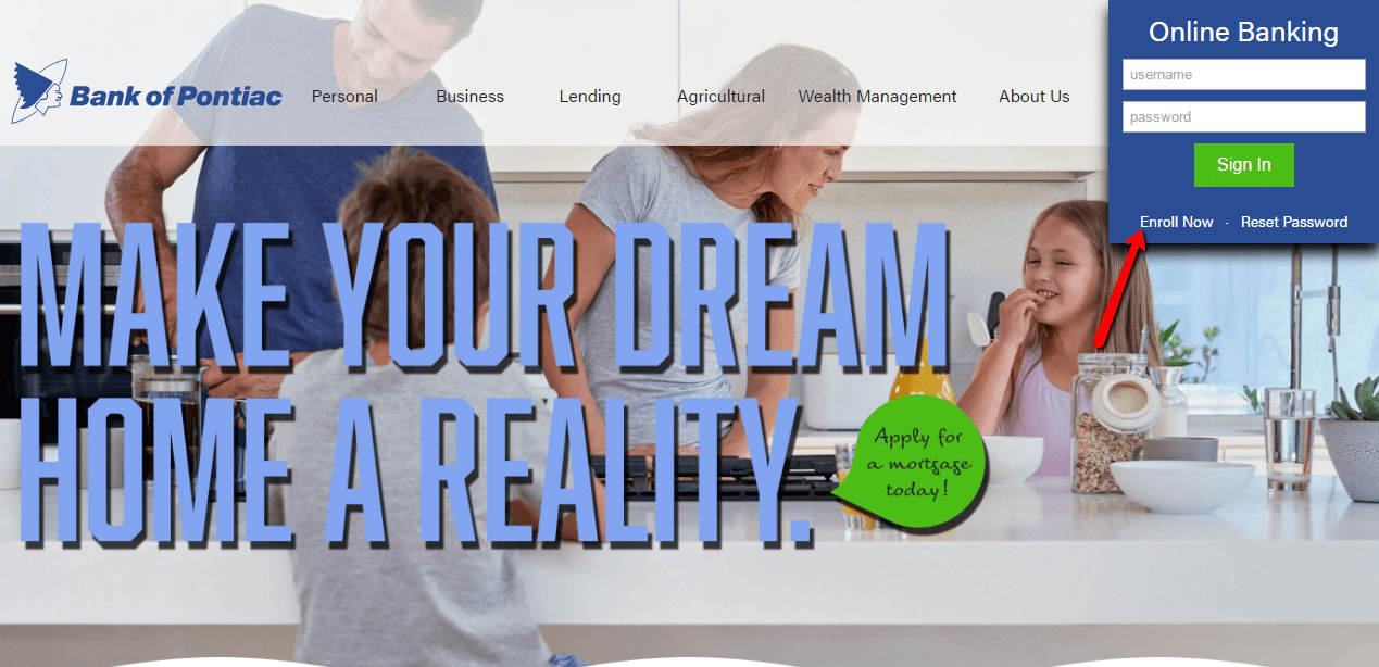 Bank of Pontiac Online Banking Login CC Bank