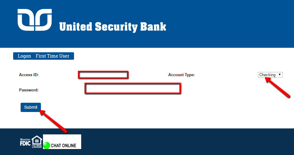United Security Bank Online Banking Login CC Bank