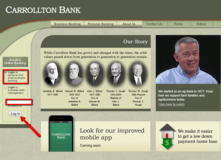 Carrollton Bank Online Banking Login CC Bank