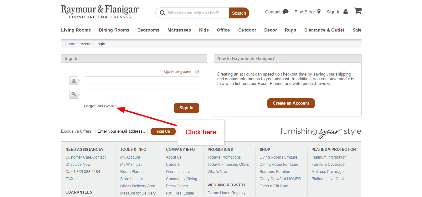 Raymour and Flanigan Credit Card Online Login CC Bank