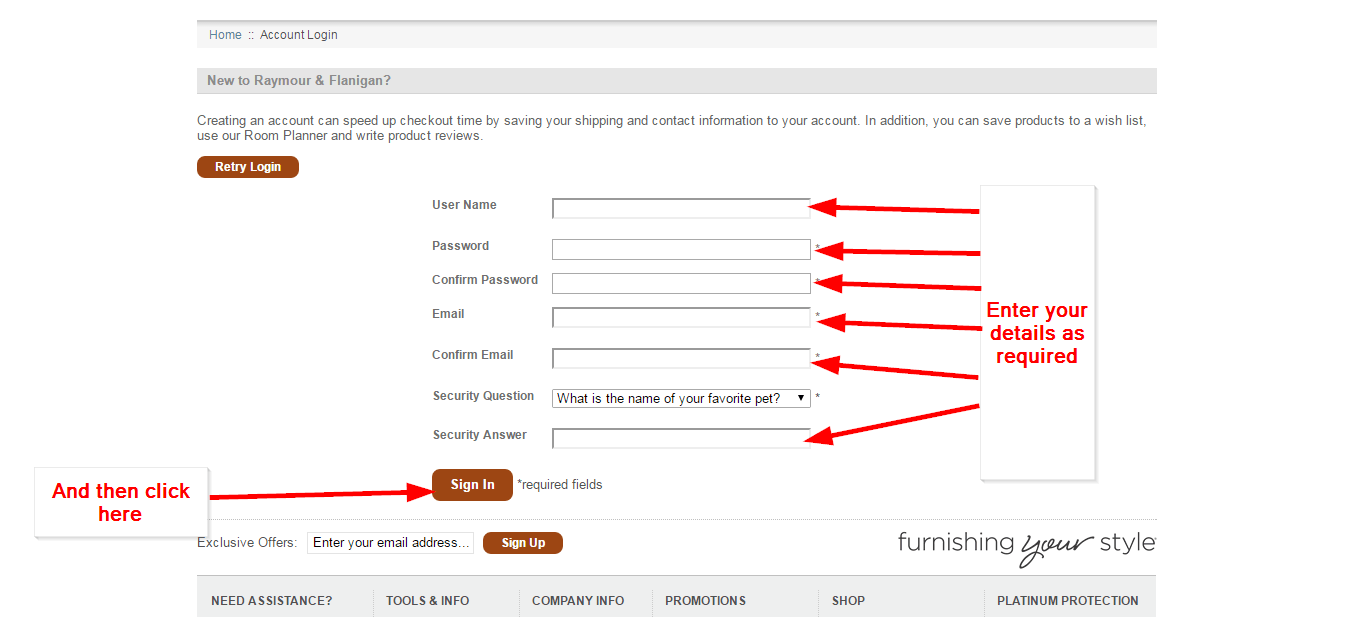 Raymour and Flanigan Credit Card Online Login CC Bank