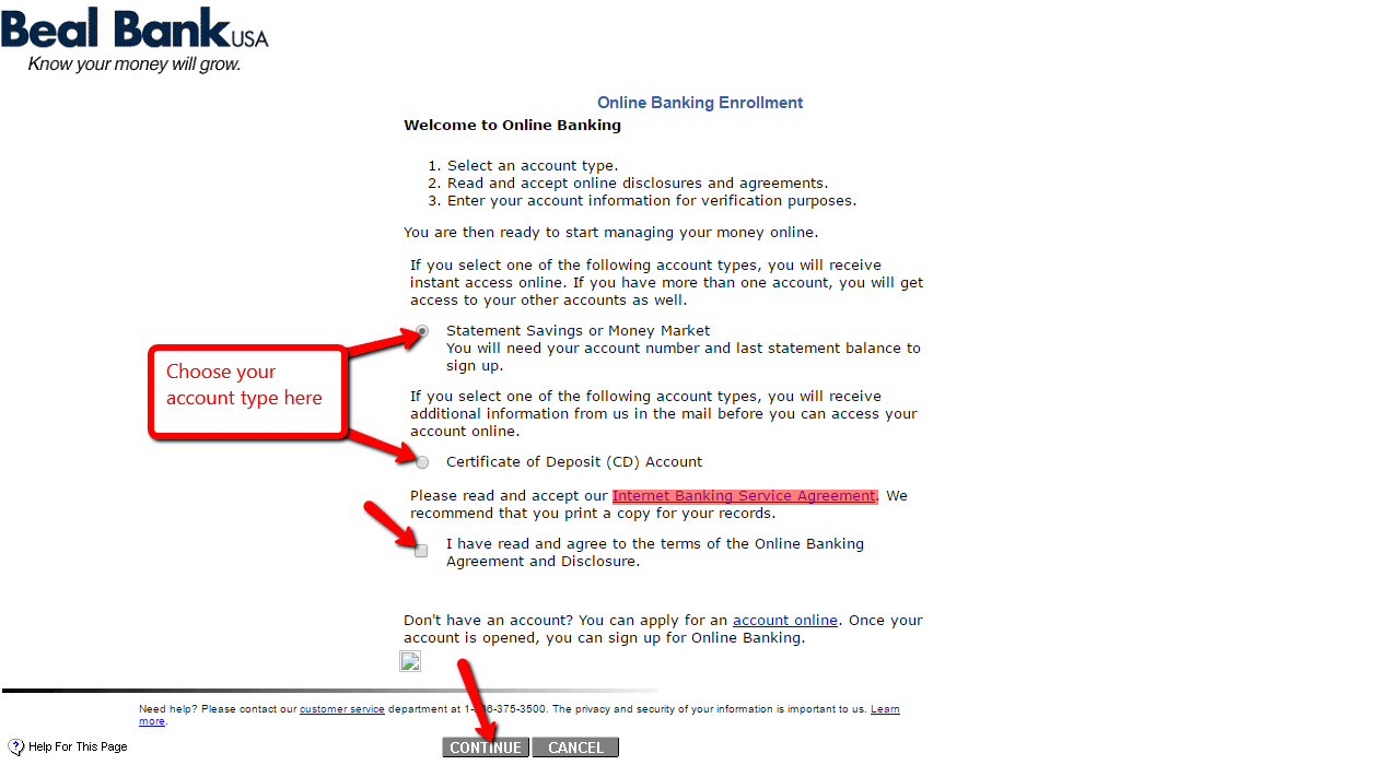 Beal Bank USA Online Banking Login CC Bank