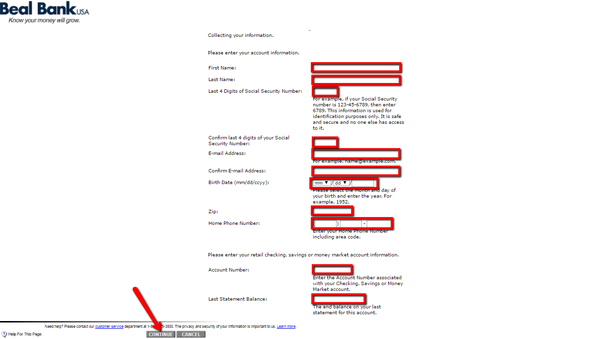 Beal Bank USA Online Banking Login CC Bank