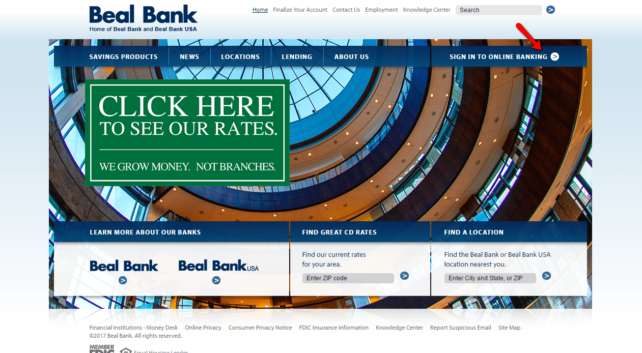 Beal Bank USA Online Banking Login CC Bank